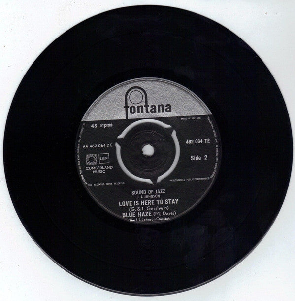 J.J. Johnson, The J.J. Johnson Quintet : Sound Of Jazz (7", EP)