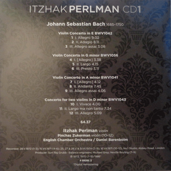 Itzhak Perlman : 5 Classic Albums (5xCD, Comp + Box)