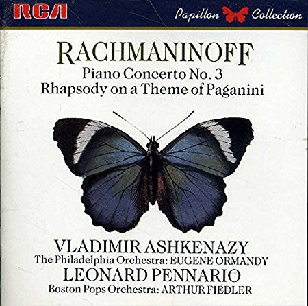 Sergei Vasilyevich Rachmaninoff, Vladimir Ashkenazy, Leonard Pennario : Piano Concerto No. 3 And Rhapsody On A Theme Of Paganini (CD, Comp)