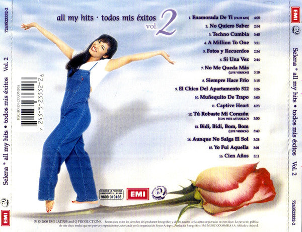 Selena : All My Hits • Todos Mis Exitos Vol. 2 (CD, Comp, RE)