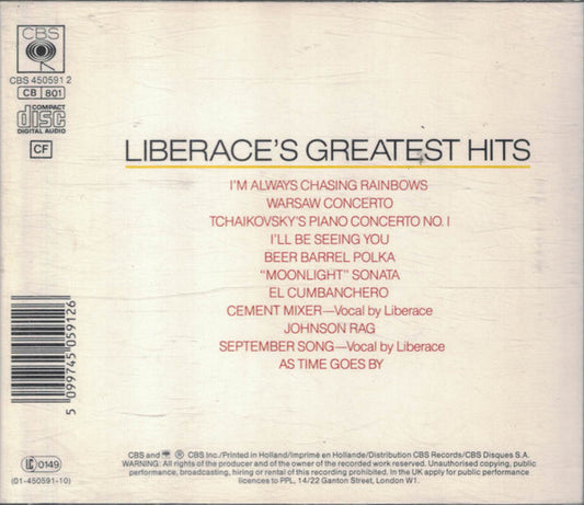Liberace : Liberace's Greatest Hits (CD, Comp)