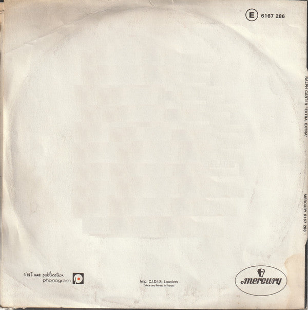 Ralph Carter : Extra, Extra (7", Single)