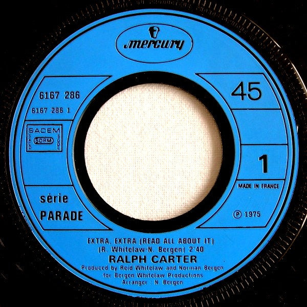 Ralph Carter : Extra, Extra (7", Single)