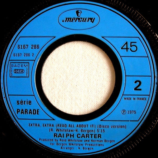 Ralph Carter : Extra, Extra (7", Single)