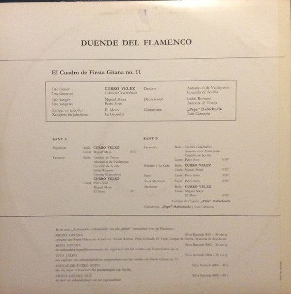 Fiesta Gitana Da Silva : Duende Del Flamenco (LP)