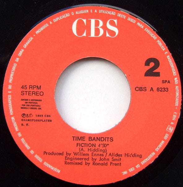 Time Bandits : Endless Road (And I Want You To Know My Love) (7", Single)