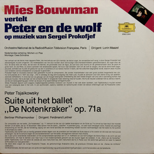 Mies Bouwman : Mies Bouwman Vertelt Peter En de Wolf (LP, Album, RE)