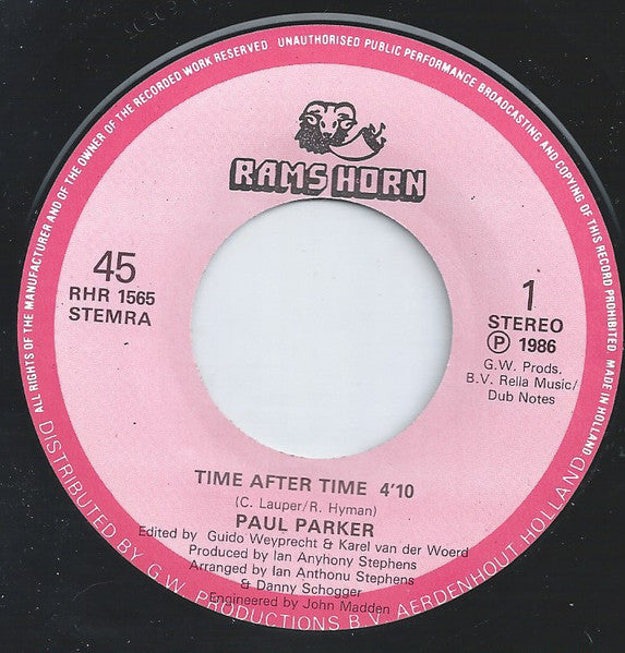 Paul Parker : Time After Time (7", Single)