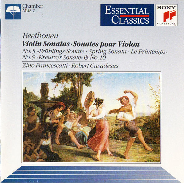 Ludwig Van Beethoven - Zino Francescatti, Robert Casadesus : Violin Sonatas No. 5 "Spring" - No. 9 "Kreutzer" - No. 10 (CD, Comp, RM)