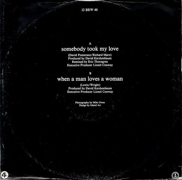 Durell Coleman : Somebody Took My Love (12")