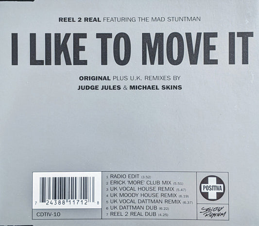 Reel 2 Real Featuring The Mad Stuntman : I Like To Move It (CD, Single)