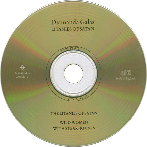 Diamanda Galás : The Litanies Of Satan (CD, Album, RE)
