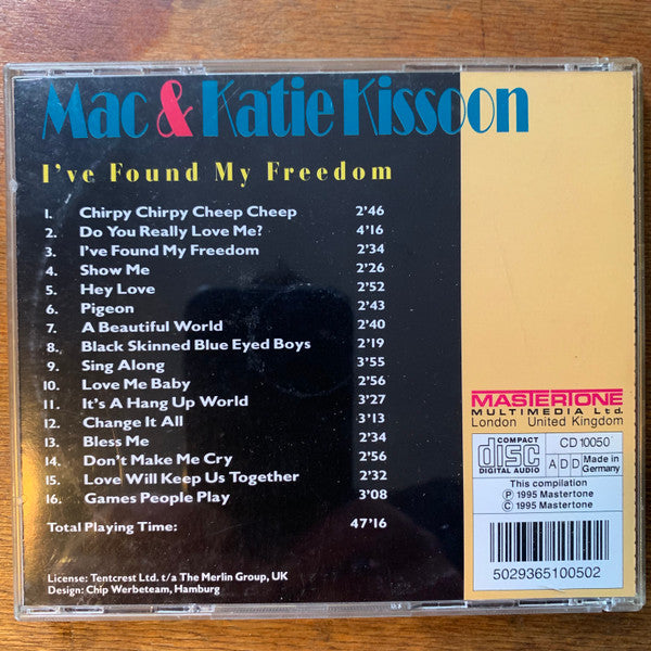 Mac And Katie Kissoon : I've Found My Freedom (CD, Comp)