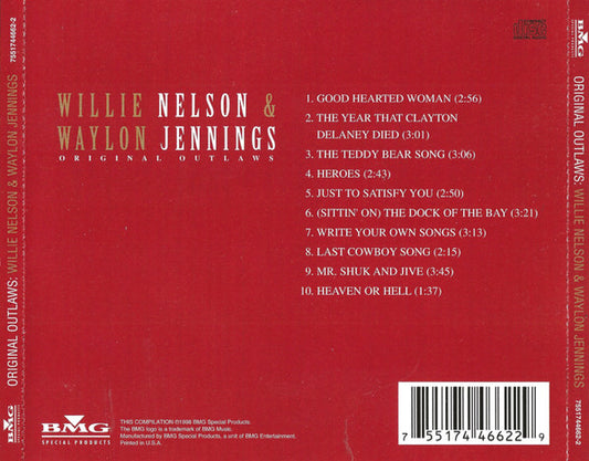 Willie Nelson & Waylon Jennings : Original Outlaws (CD, Comp)