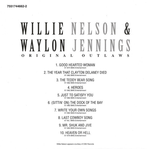 Willie Nelson & Waylon Jennings : Original Outlaws (CD, Comp)