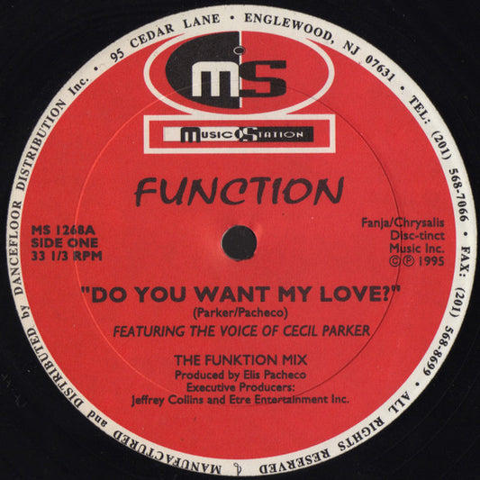 Funktion Featuring The Voice Of Cecil Parker : Do You Want My Love ? (12")