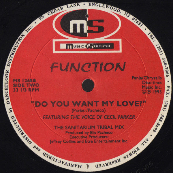 Funktion Featuring The Voice Of Cecil Parker : Do You Want My Love ? (12")