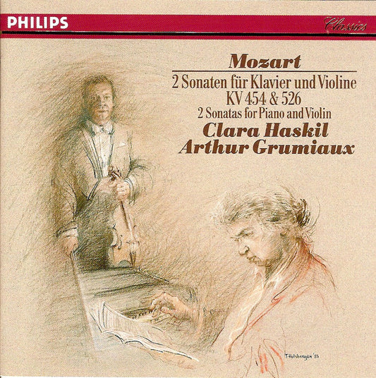 Wolfgang Amadeus Mozart, Clara Haskil, Arthur Grumiaux : 2 Sonaten Für Klavier Und Violine KV 454 & 526 = 2 Sonatas For Piano And Violin  (CD)