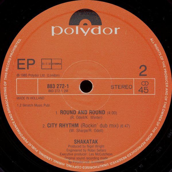 Shakatak : City Rhythm (Full Length Version) (12", EP)