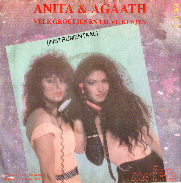 Anita & Agaath : Vele Groetjes En Lieve Kusjes (7", Single)