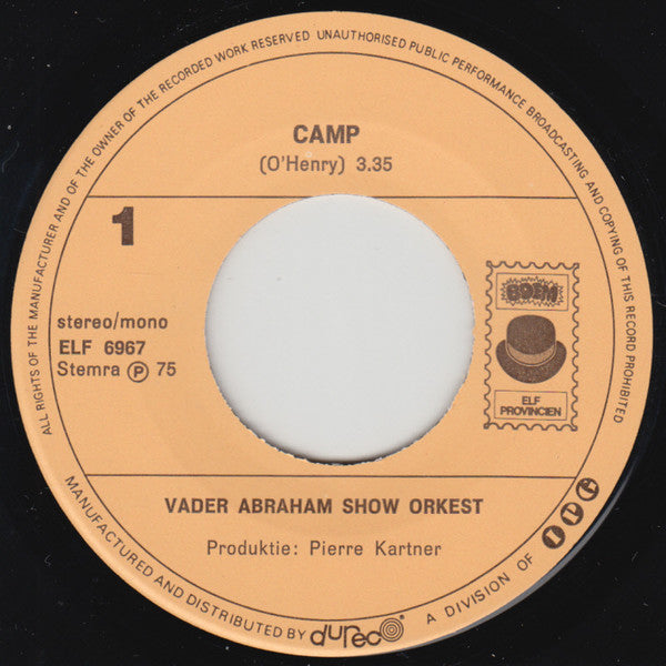 Vader Abraham Show Orkest : Camp (7", Single, Mono)