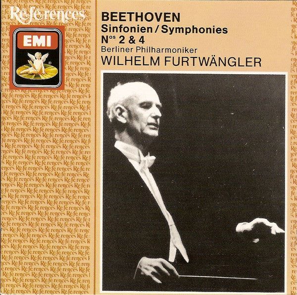 Ludwig van Beethoven - Wiener Philharmoniker, Wilhelm Furtwängler : Sinfonien / Symphonies Nos 2 & 4 (CD, Comp, Mono, RE, RM)