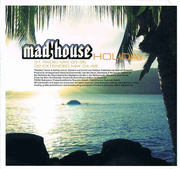 Mad'house : Holiday (CD, Single, Promo)