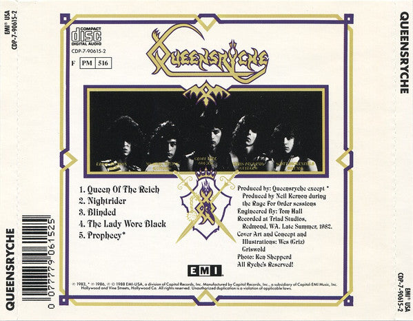 Queensrÿche : Queensrÿche (CD, EP, RE, RP)