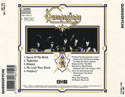 Queensrÿche : Queensrÿche (CD, EP, RE, RP)