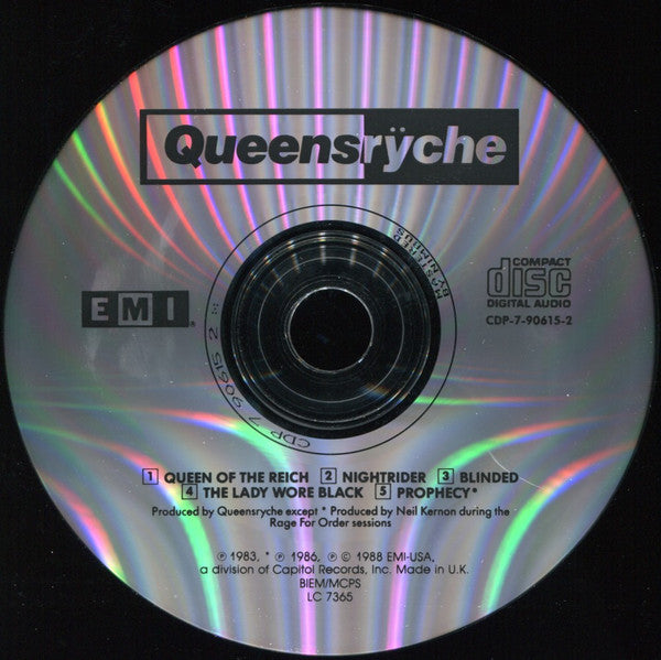 Queensrÿche : Queensrÿche (CD, EP, RE, RP)