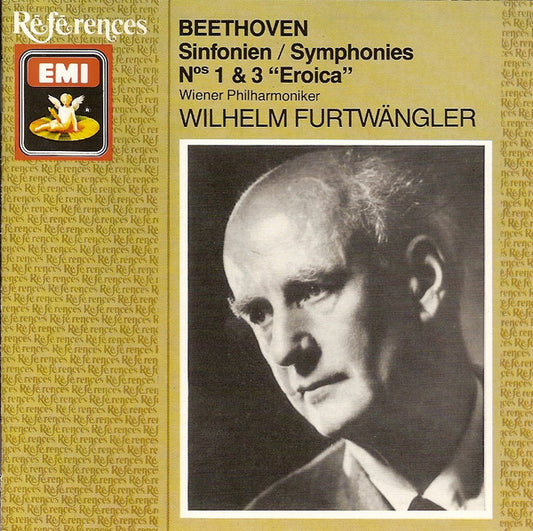 Ludwig van Beethoven - Wiener Philharmoniker, Wilhelm Furtwängler : Sinfonien / Symphonies No. 1 & 3 "Eroica" (CD, Comp, Mono, RM)