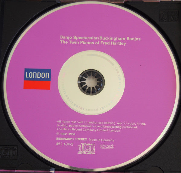 Buckingham Banjos, Fred Hartley : Banjo Spectacular - The Twin Pianos Of Fred Hartley  (CD, Comp)