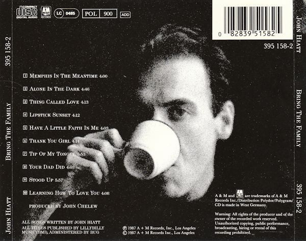 John Hiatt : Bring The Family (CD, Album, RE, RM)