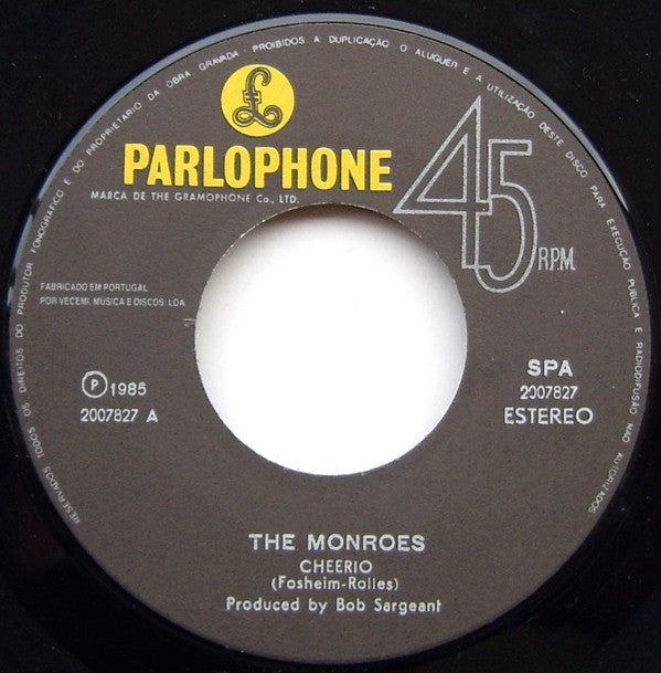 The Monroes : Cheerio (7", Single)