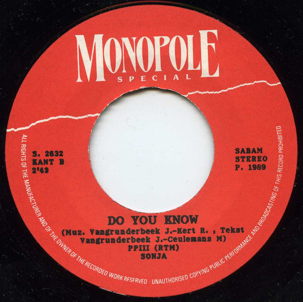 Sonja (16) : I Believe (7", Single)