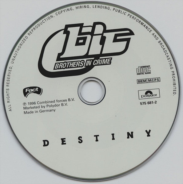 Brothers In Crime : Destiny (CD, Maxi)