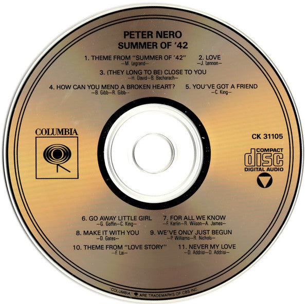 Peter Nero : Summer Of '42 (CD, Album)