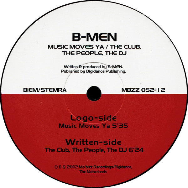 B-Men : Music Moves Ya (12")