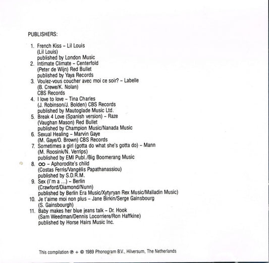 Various : French Kiss & Other Hot Songs (CD, Comp)
