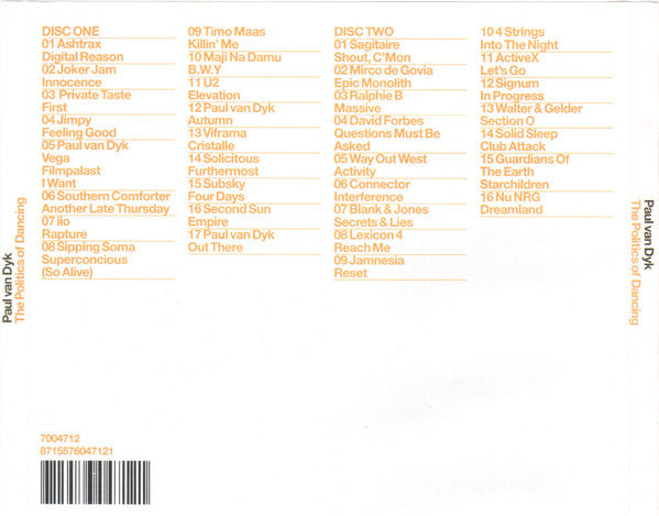 Paul van Dyk : The Politics Of Dancing (2xCD, Comp, Mixed)