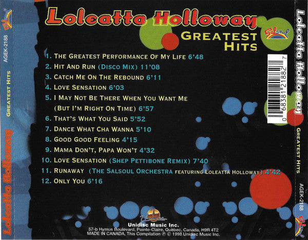 Loleatta Holloway : Greatest Hits (CD, Comp)
