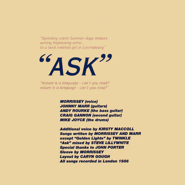 The Smiths : Ask (CD, Single, Num, RE)