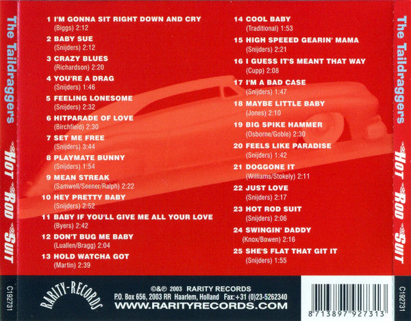 The Taildraggers : Hot Rod Suit (CD, Album)