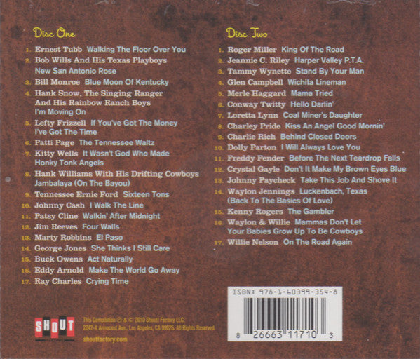 Various : The Only Classic Country Collection You'll Ever Need (2xCD, Comp)