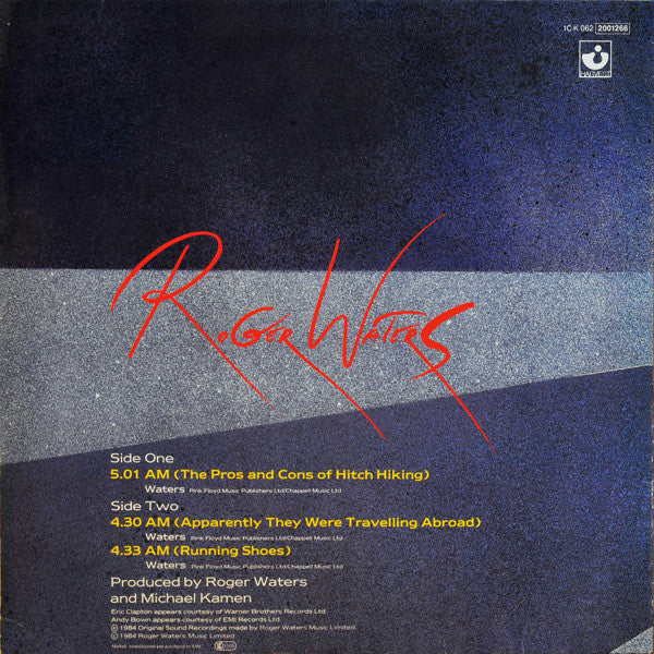 Roger Waters : The Pros And Cons Of Hitch Hiking (12", Maxi)