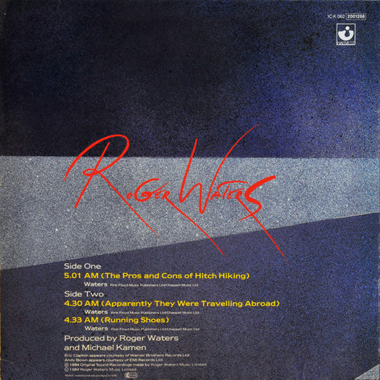 Roger Waters : The Pros And Cons Of Hitch Hiking (12", Maxi)