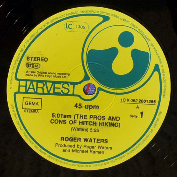 Roger Waters : The Pros And Cons Of Hitch Hiking (12", Maxi)