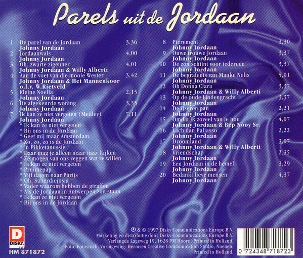 Johnny Jordaan : Parels Uit De Jordaan (CD, Comp)