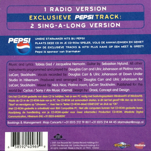 Starmaker : Damn (I Think I Love You) (CD, Single, Enh)