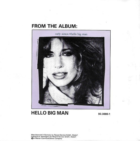 Carly Simon : You Know What To Do (7", Single)